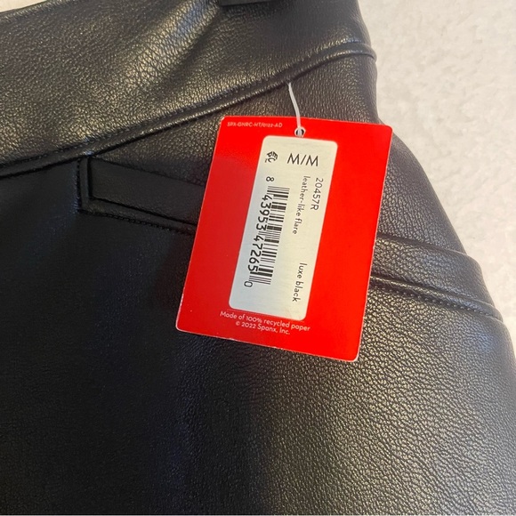 Women’s SPANX‎ Black Faux Leather  Flare Pants *O0247 - Picture 8 of 8